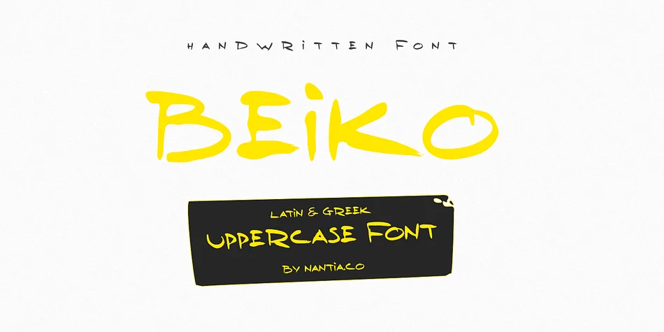 BEIKO by Konstantina Louka — Display Font
