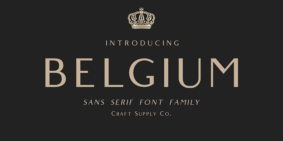 Belgium by Craft Supply Co. — Display Font
