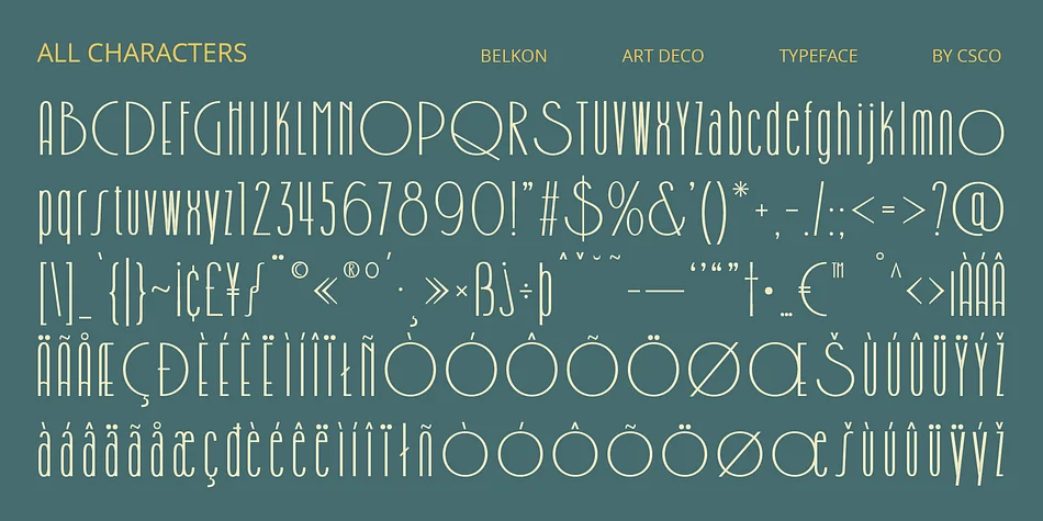 Belkon by Craft Supply Co. — Decorative Font — thumbnail 6