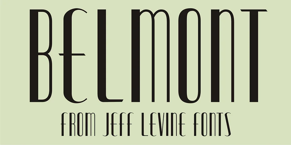 BELMONT JNL by Jeff Levine Fonts — Decorative Font
