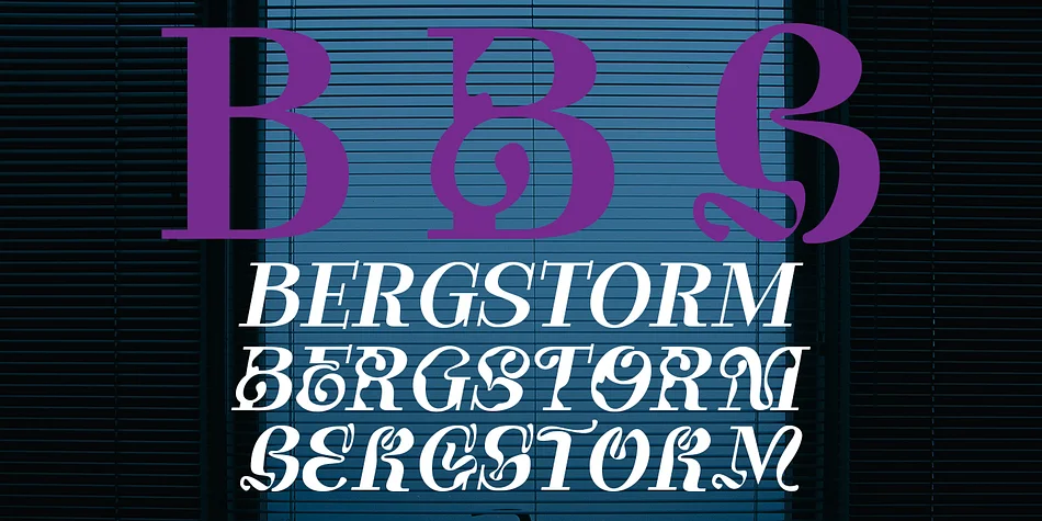 Bergstorm by TypeClassHeroes — Decorative Font — thumbnail 7