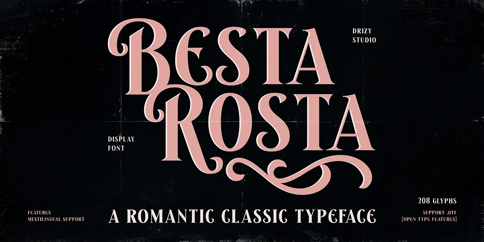 Besta Rosta by Drizy Font — Decorative Font