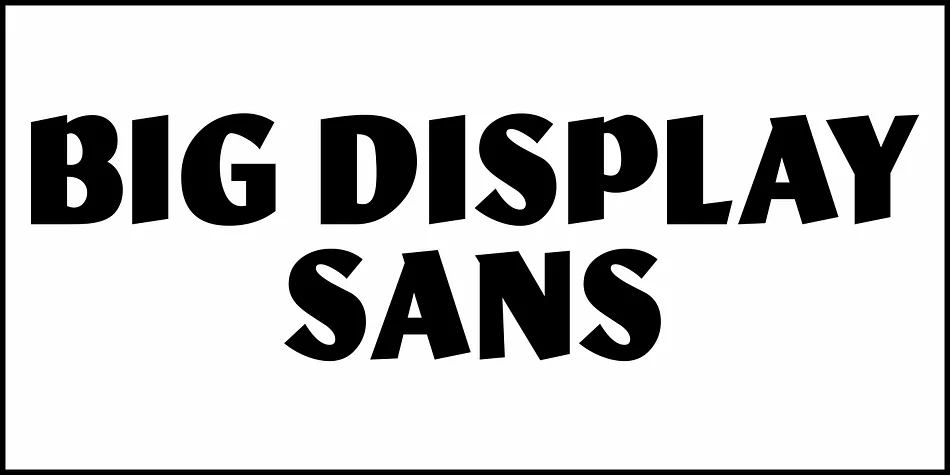 BIG DISPLAY SANS JNL by Jeff Levine Fonts — Display Font — thumbnail 2