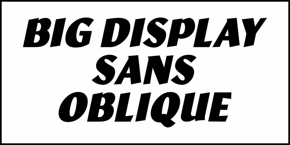 BIG DISPLAY SANS JNL by Jeff Levine Fonts — Display Font — thumbnail 4