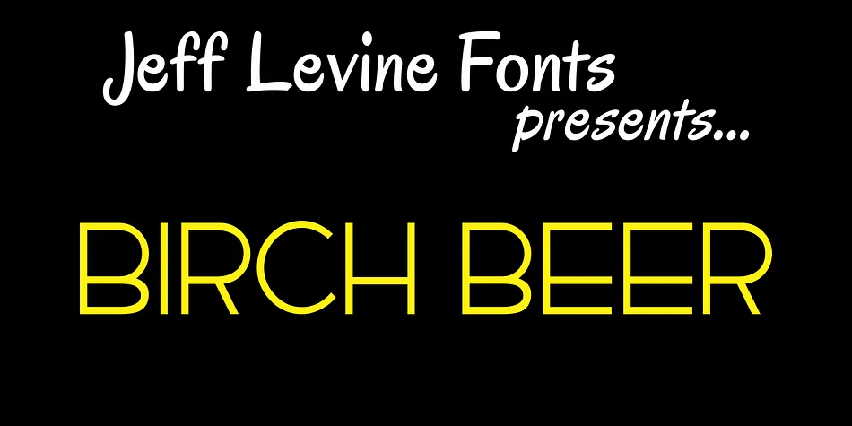 BIRCH BEER JNL by Jeff Levine Fonts — Decorative Font