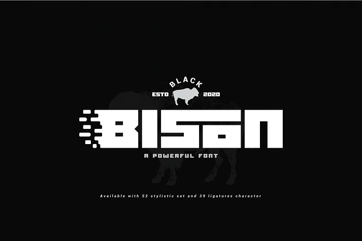 bison by Linecreative — Display Font
