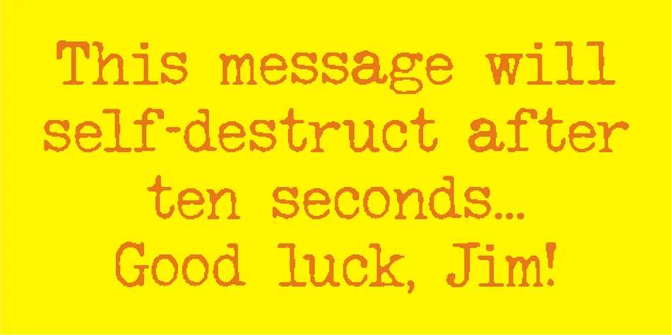 Bitmap Typewriter JNL by Jeff Levine Fonts — Decorative Font — thumbnail 3