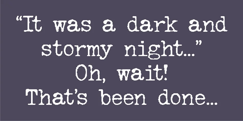 Bitmap Typewriter JNL by Jeff Levine Fonts — Decorative Font — thumbnail 4