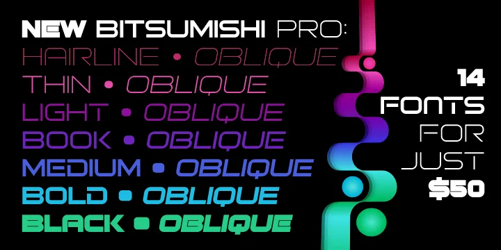 BITSUMISHI PRO by CheapProFonts — Display Font — thumbnail 5