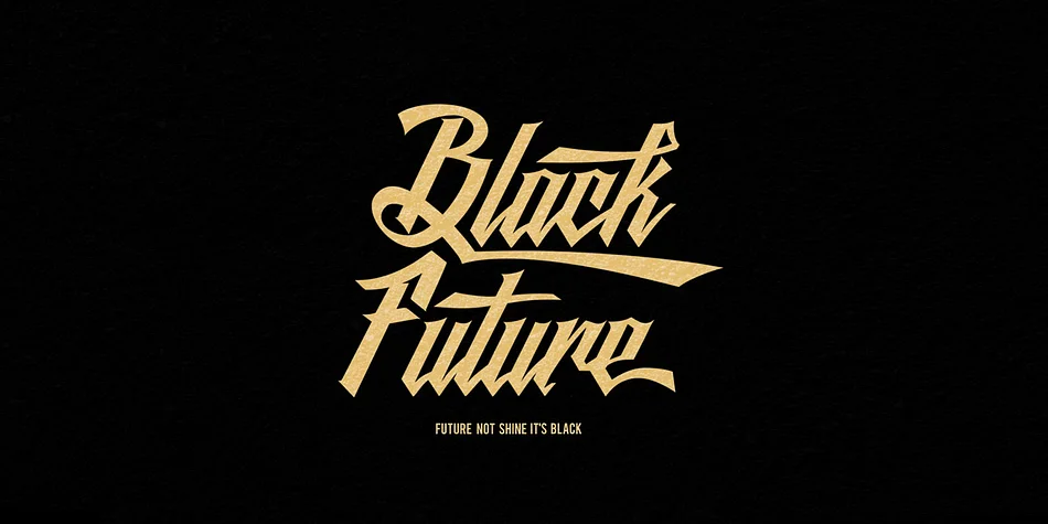 Black Future by Seventh Imperium β Script Handwritten Font