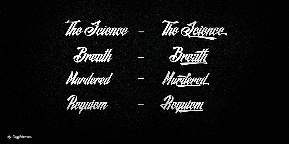 Black Future by Seventh Imperium — Script Handwritten Font — thumbnail 5