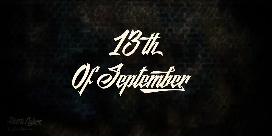 Black Future by Seventh Imperium — Script Handwritten Font — thumbnail 7