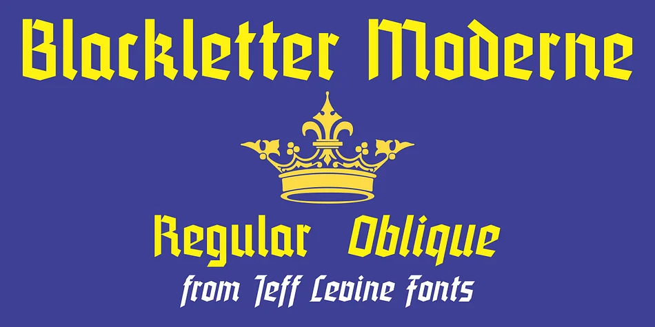 Blackletter Moderne JNL by Jeff Levine Fonts — Blackletter Font