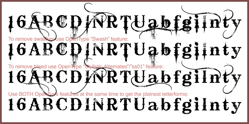 Bleeding Cowboys Pro by CheapProFonts — Decorative Font — thumbnail 2