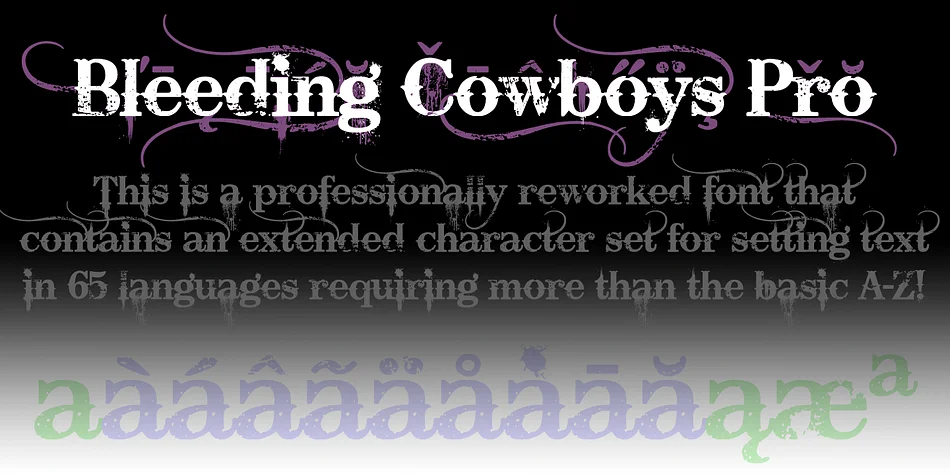 Bleeding Cowboys Pro by CheapProFonts — Decorative Font — thumbnail 4