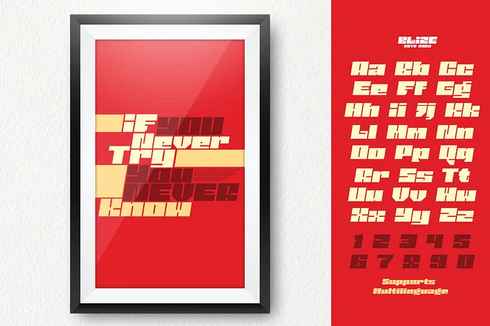 Blize by Linecreative — Display Font — thumbnail 3