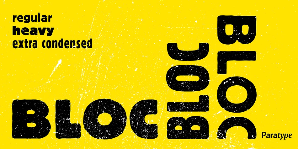 Bloc by ParaType — Display Font