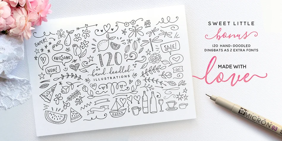 Blooming Elegant by Nicky Laatz — Dingbats Font — thumbnail 3