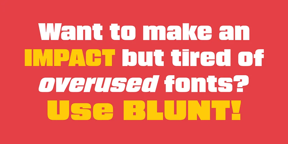 Blunt by Miller Type Foundry — Display Font — thumbnail 2