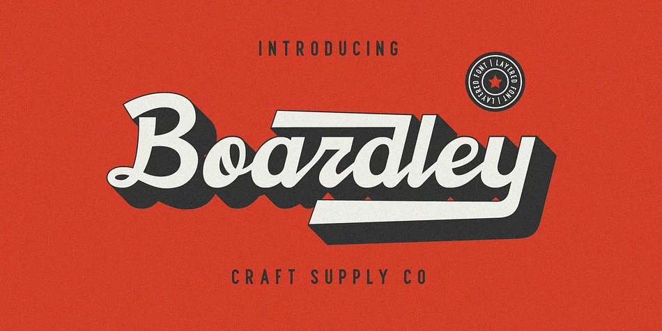 Boardley by Craft Supply Co. — Display Font