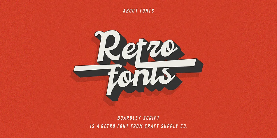 Boardley by Craft Supply Co. — Display Font — thumbnail 2