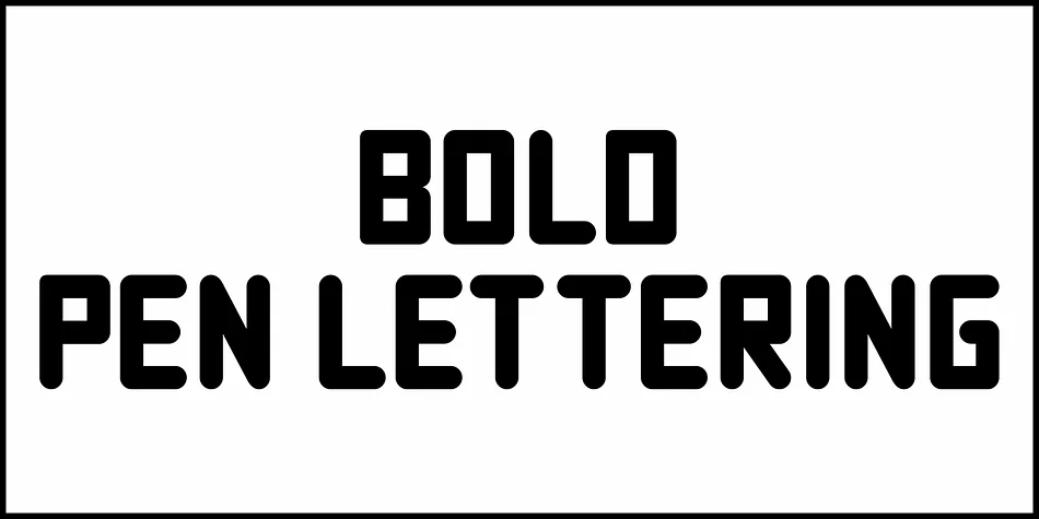 BOLD PEN LETTERING JNL by Jeff Levine Fonts — Display Font — thumbnail 2