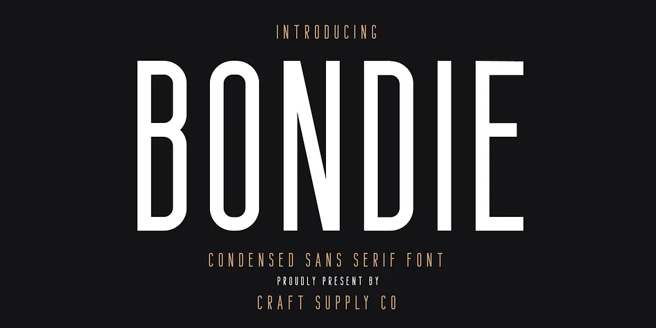 BONDIE by Craft Supply Co. — Display Font