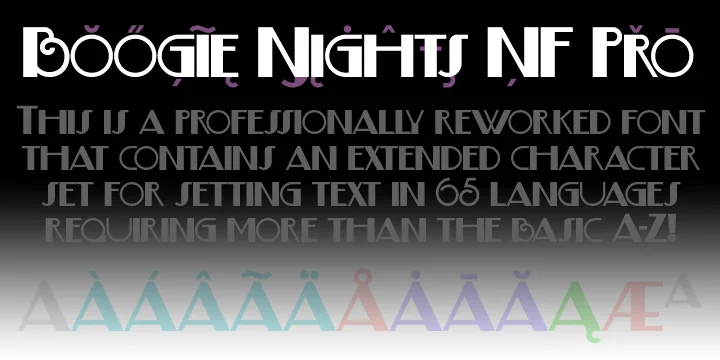 Boogie Nights NF Pro by CheapProFonts — Decorative Font