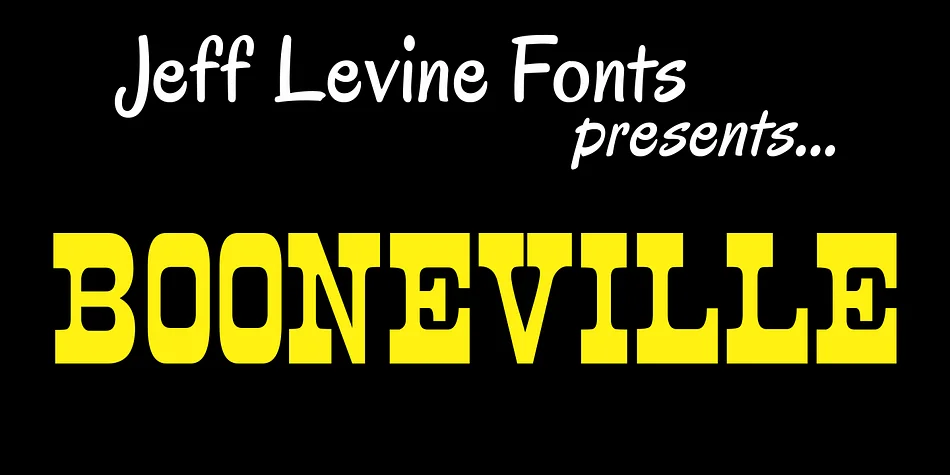 BOONVILLE JNL by Jeff Levine Fonts — Decorative Font