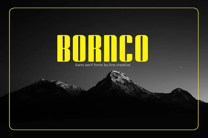 Bornco by Linecreative — Display Font