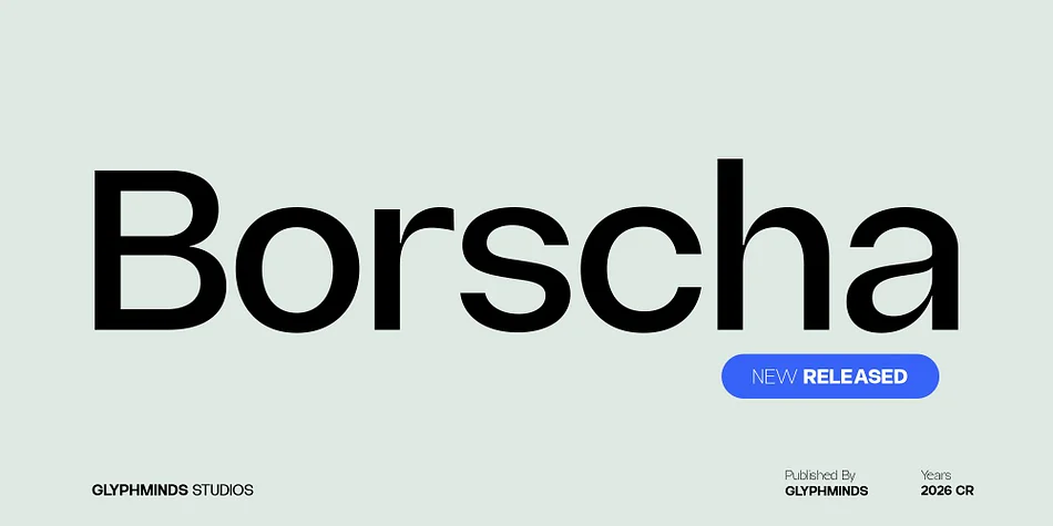 Borscha by Glyphminds Studios — Display Font