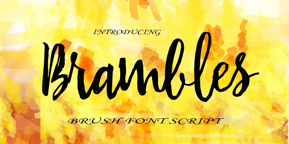 Brambles by pollem.Co — Script Handwritten Font