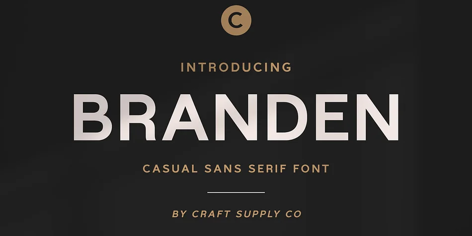 Branden by Craft Supply Co. — Display Font
