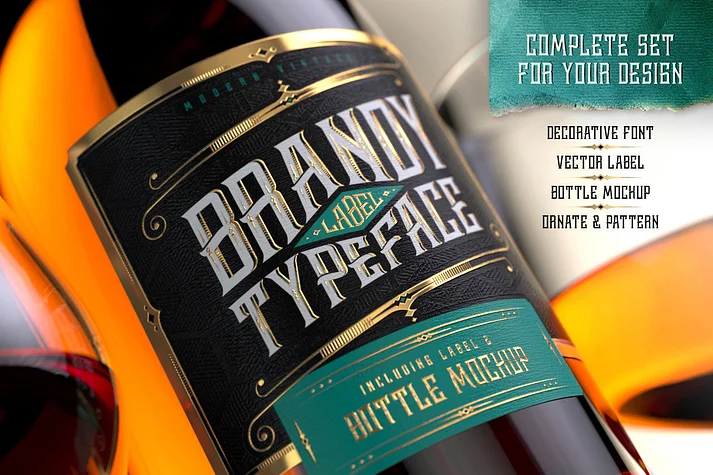 Brandy Label by Gleb Guralnyk — Decorative Font