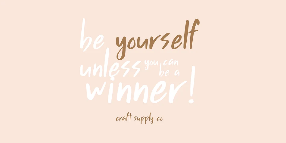 Bravely by Craft Supply Co. — Script Handwritten Font — thumbnail 3
