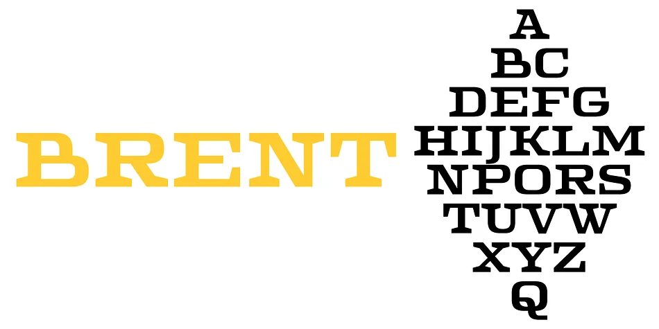 BRENT 4F by 4th february β Decorative Font