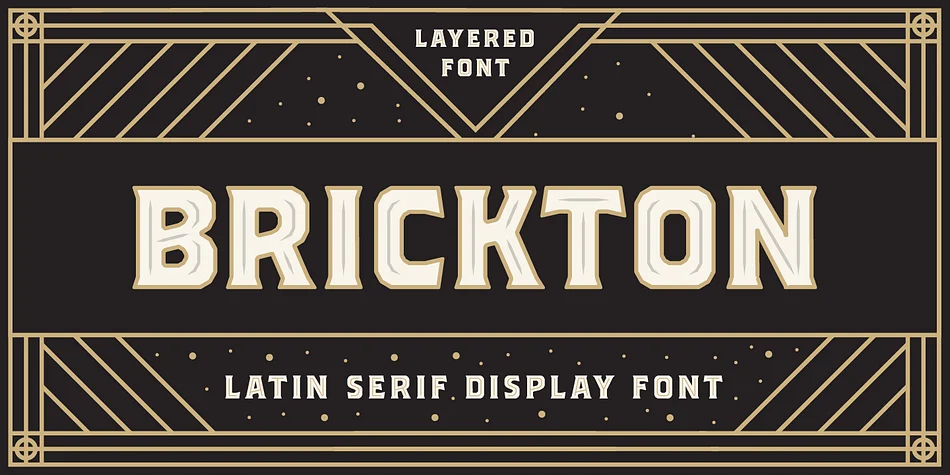 BRICKTON by Great Scott — Dingbats Font
