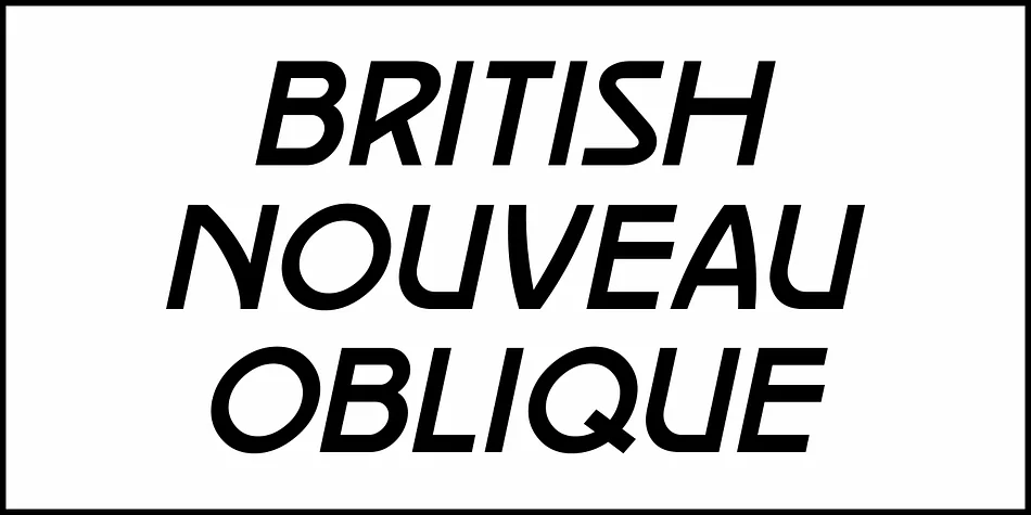British Nouveau JNL by Jeff Levine Fonts — Display Font — thumbnail 4
