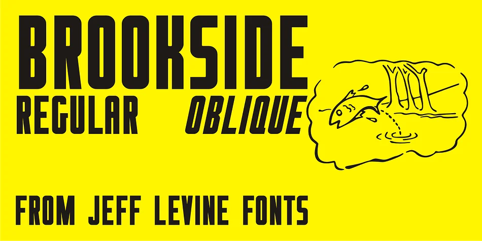 BROOKSIDE JNL by Jeff Levine Fonts — Display Font