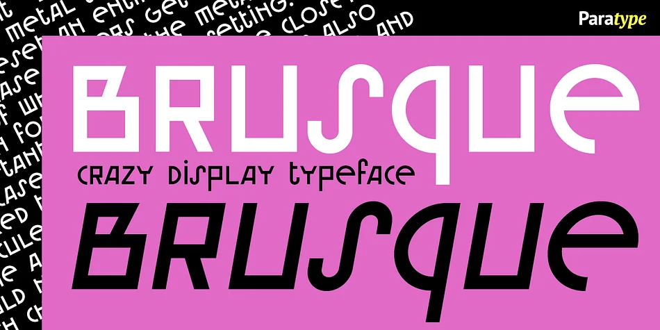BRUSQUE by ParaType — Decorative Font