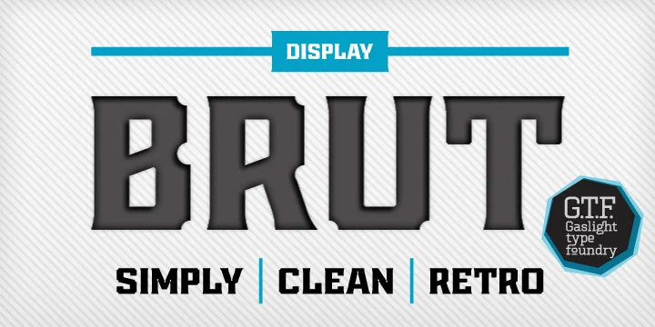 BRUT by Gaslight — Decorative Font