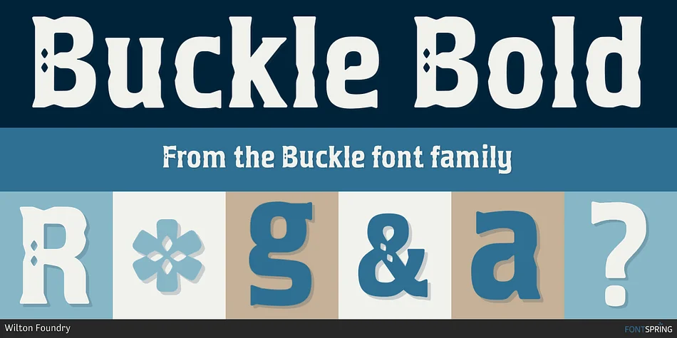 Buckle by Wilton Foundry — Decorative Font