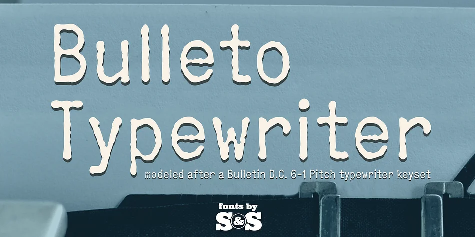 Bulleto Typewriter by Stiggy & Sands — Decorative Font