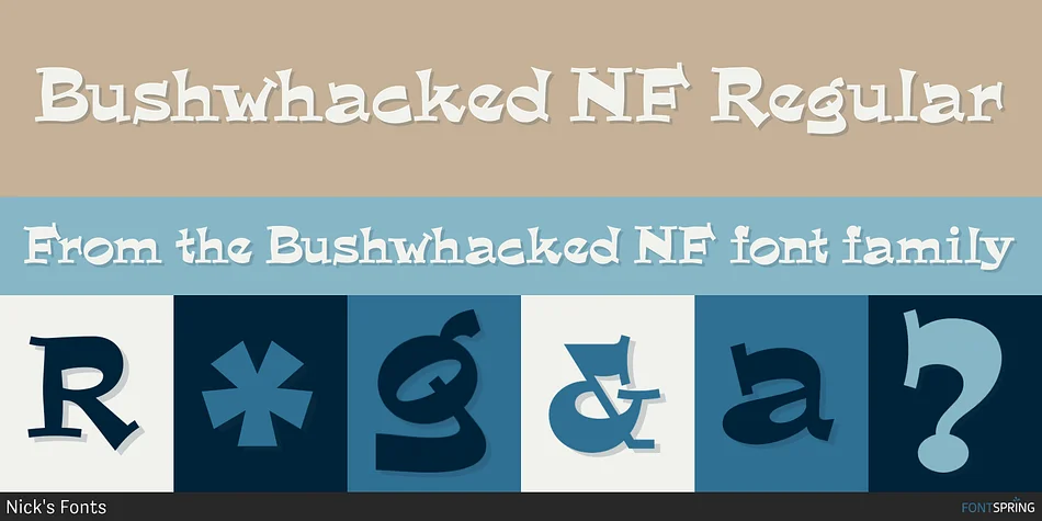 Bushwhacked NF by Nick's Fonts — Decorative Font