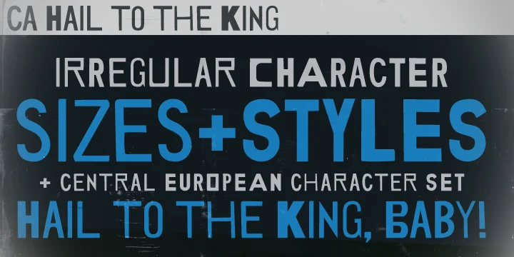 CA HAIL TO THE KING REGULAR by Cape Arcona Type Foundry — Decorative Font