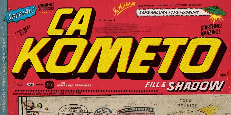 CA KOMETO by Cape Arcona Type Foundry — Decorative Font