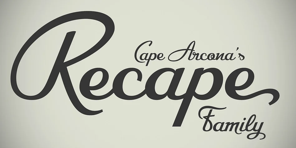 CA Recape by Cape Arcona Type Foundry — Script Handwritten Font