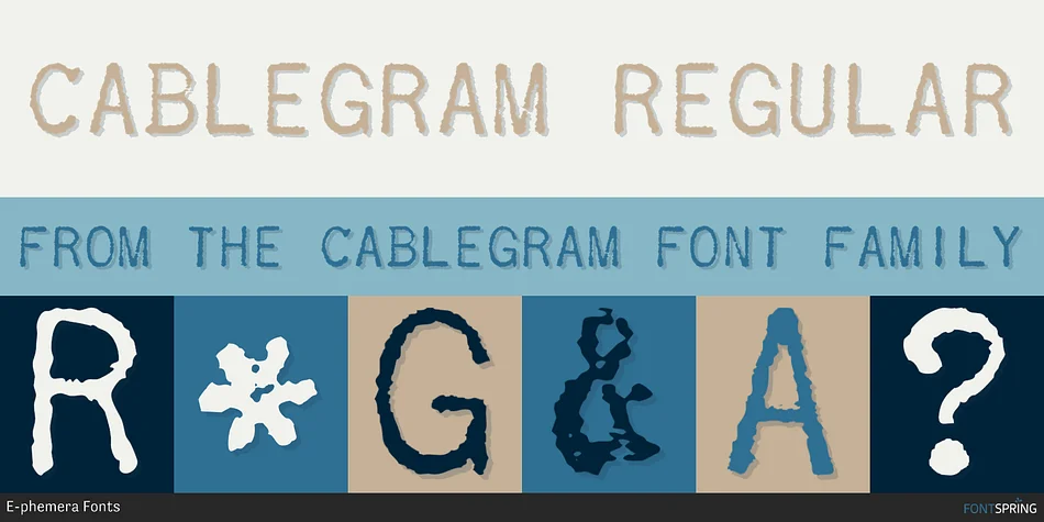 CABLEGRAM by E-phemera Fonts — Decorative Font