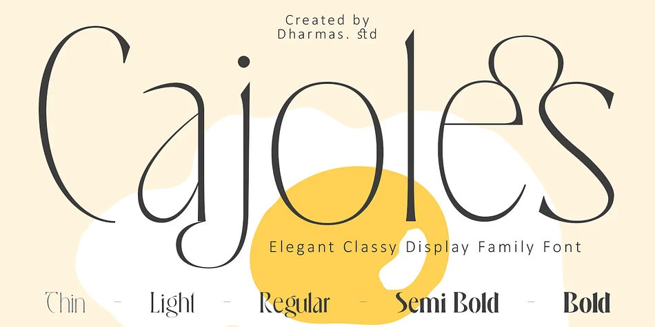 Cajoles by Dharmas Studio — Decorative Font
