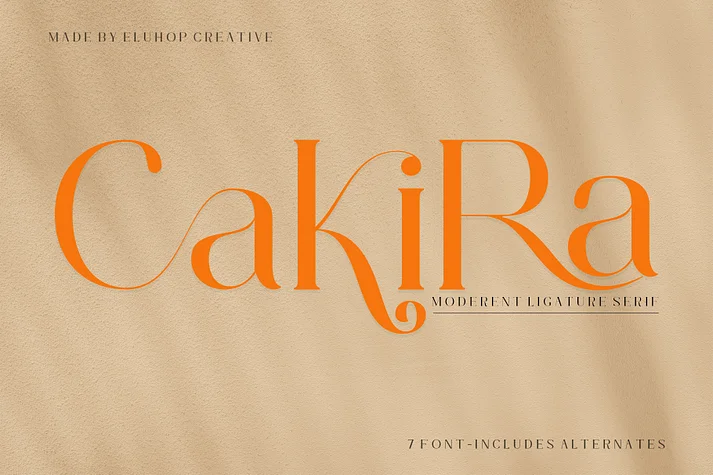 Cakira by Luhop Creative — Display Font